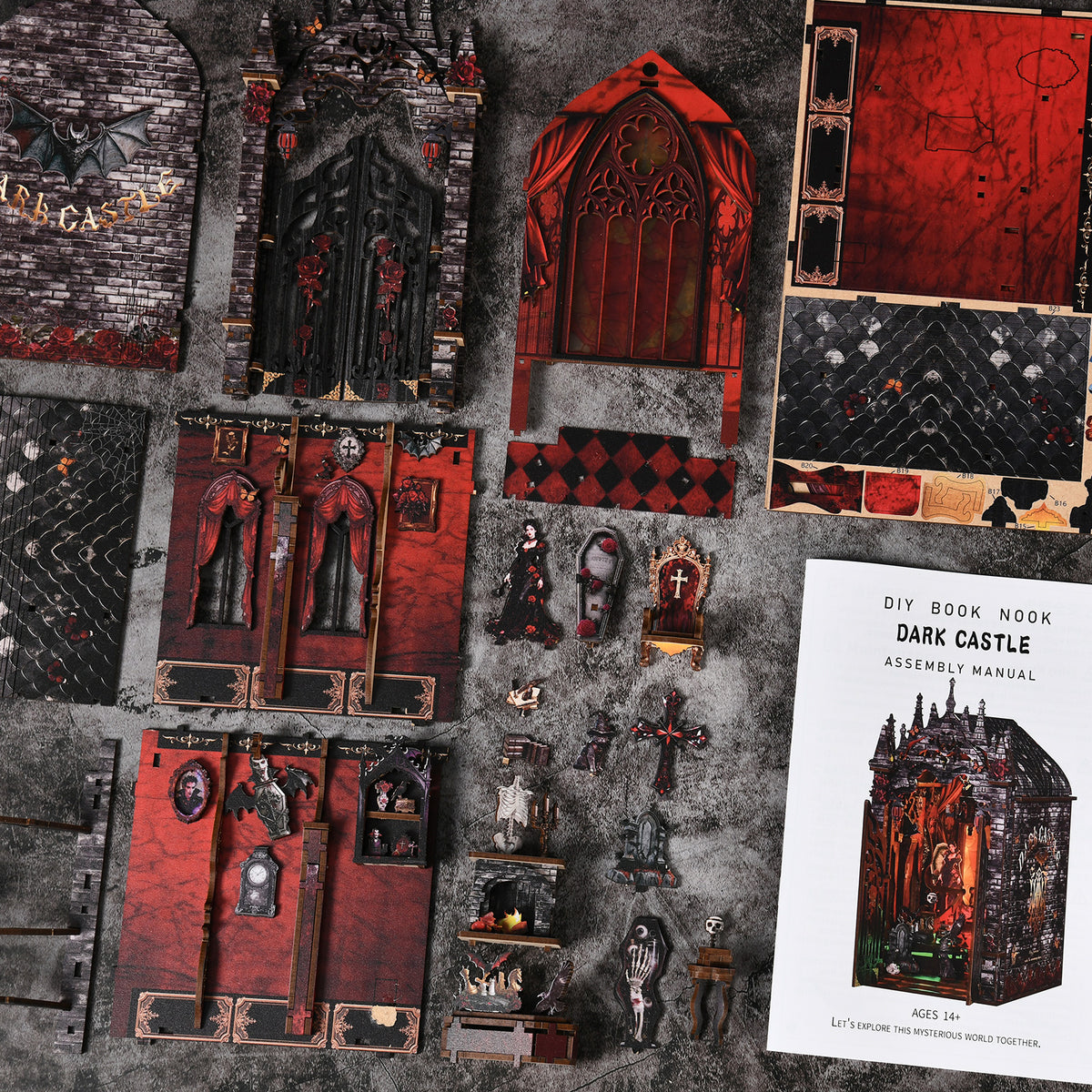 Gothic fortress ruin | Dark castle kit