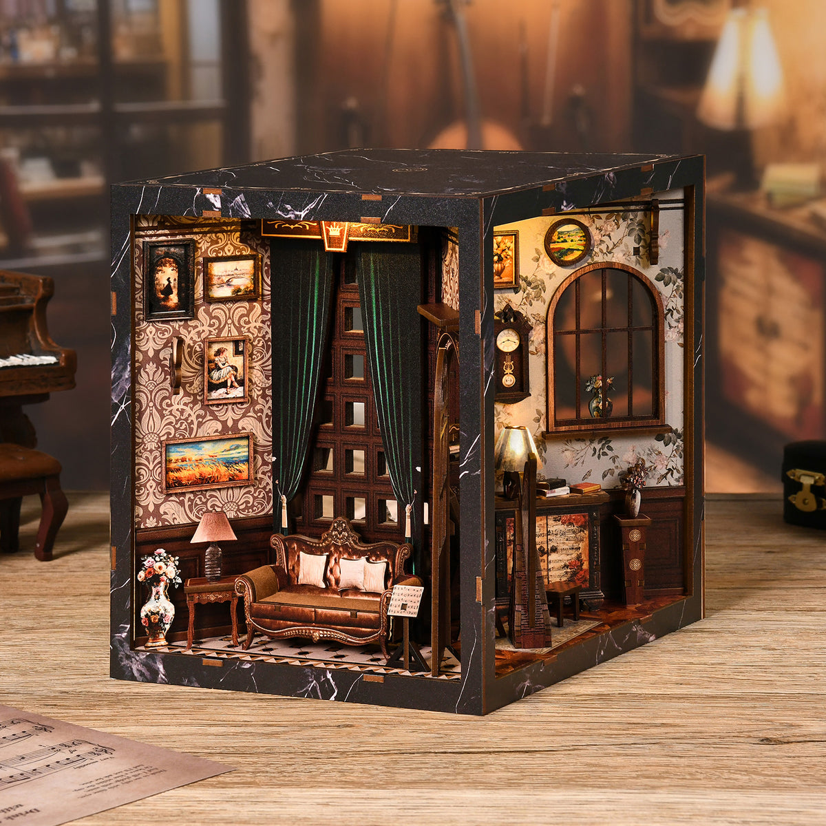 Violin maker's den | European melody musical instrument box kit