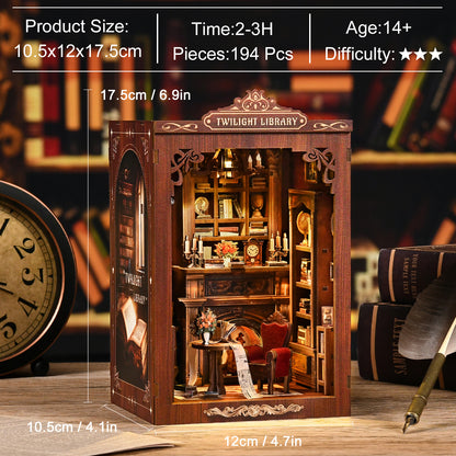 Reading room miniature | Twilight library kit