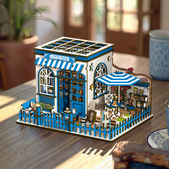 Aegean island terrace | Santorini sun coffee kit