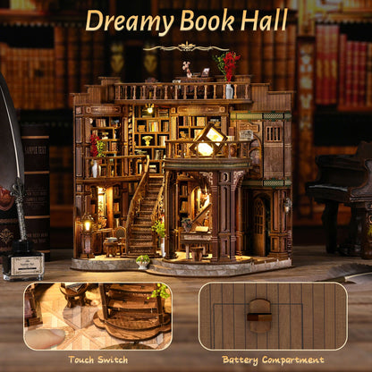 Grand library centerpiece | Dreamy book hall kit