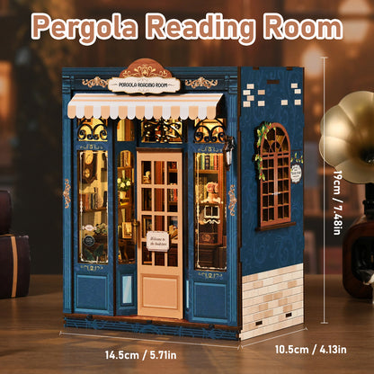 Vine-covered garden nook | Pergola reading room kit