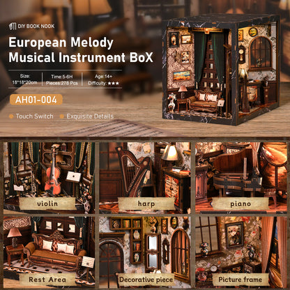 Violin maker's den | European melody musical instrument box kit