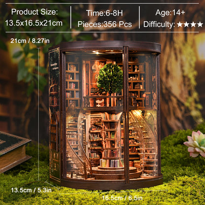 Circular archive of knowledge | Wisdom rings book repository kit