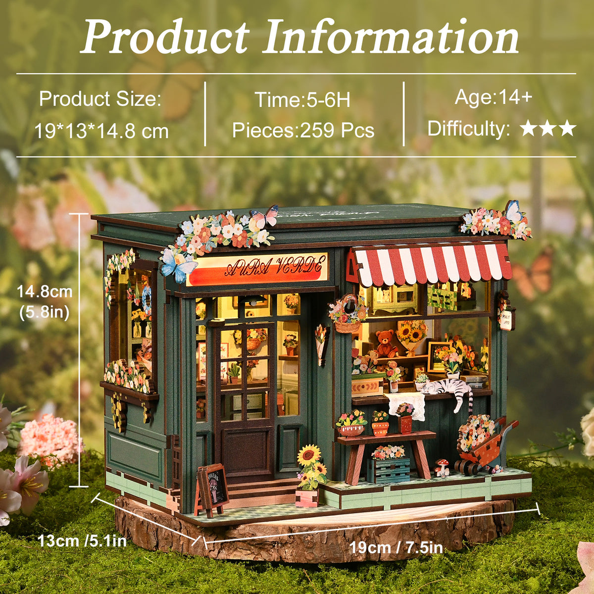 Lush greenhouse corner | Aura verde flower room kit