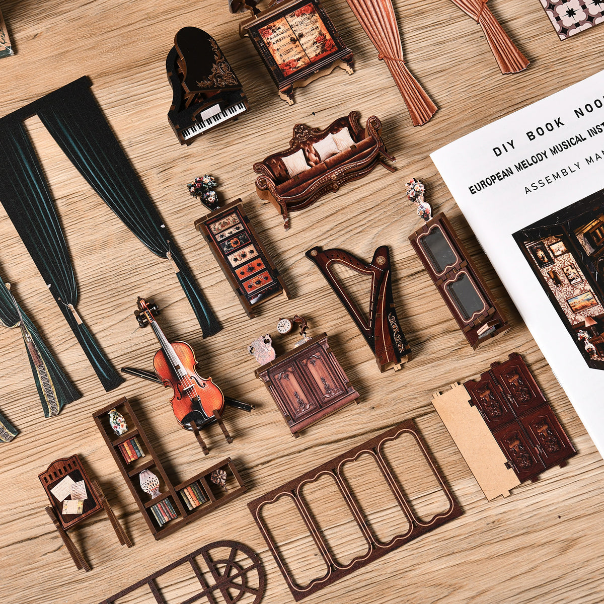 Violin maker's den | European melody musical instrument box kit