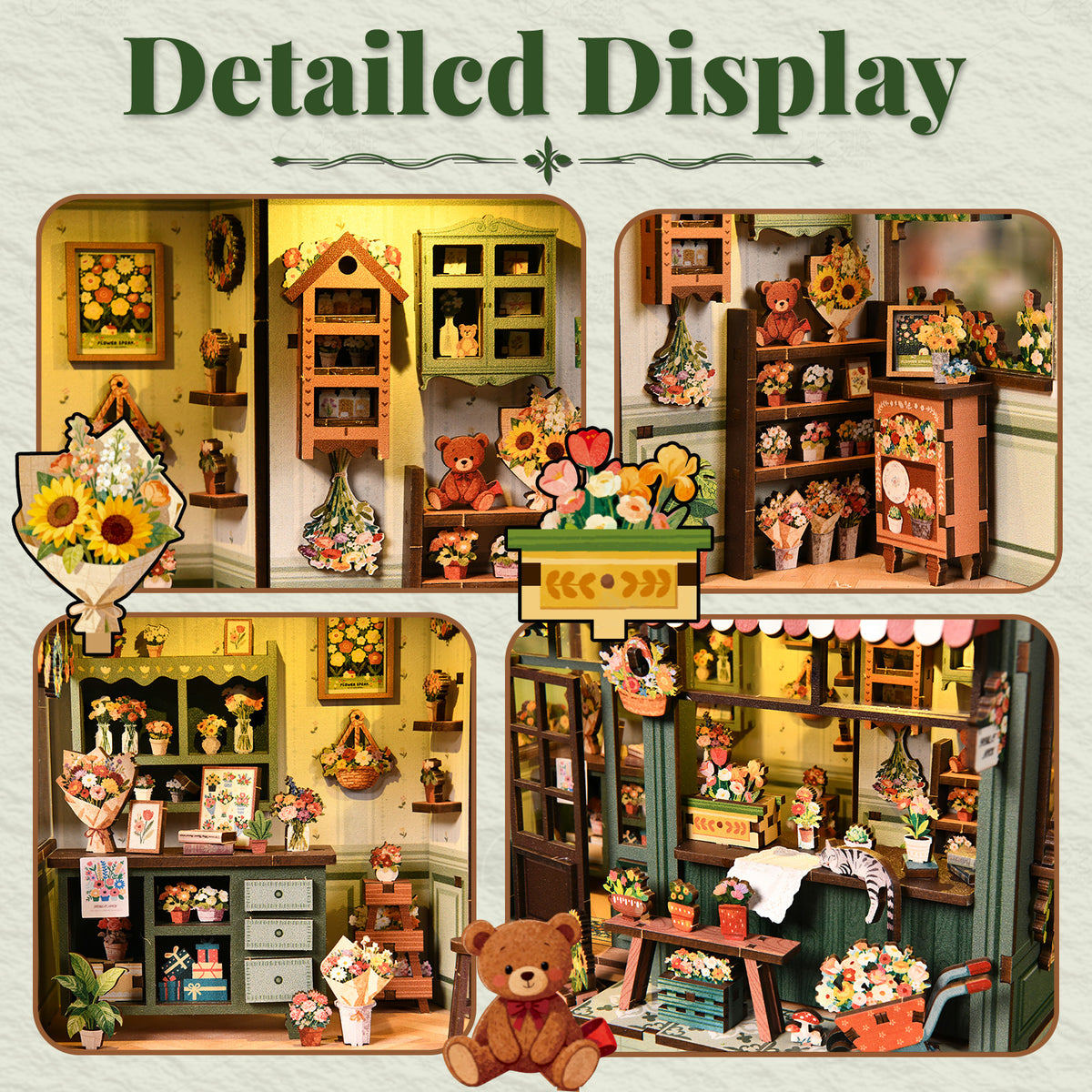 Lush greenhouse corner | Aura verde flower room kit