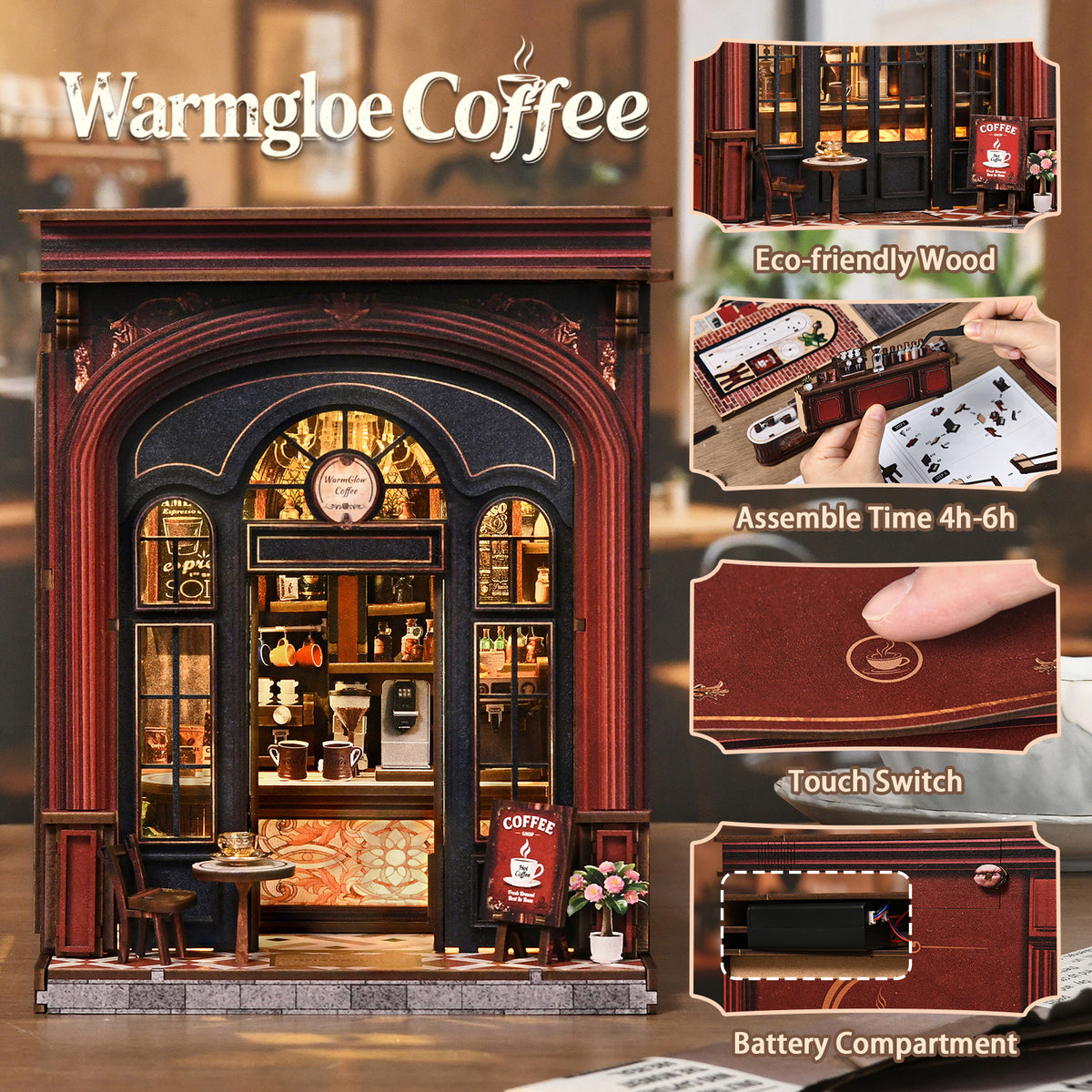Neighborhood café corner | Warmglow coffee kit