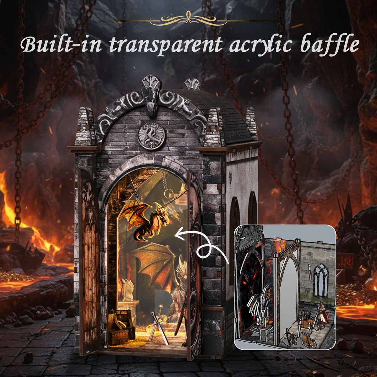 Underground hoard chamber | Dragons treasure labyrinth kit