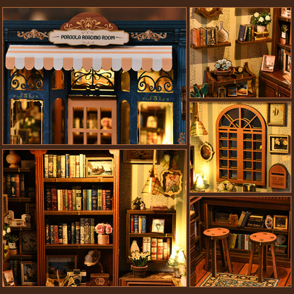Vine-covered garden nook | Pergola reading room kit