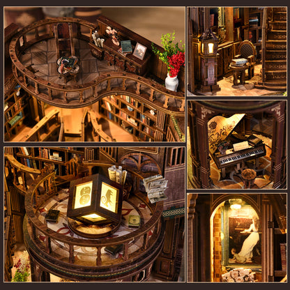 Grand library centerpiece | Dreamy book hall kit